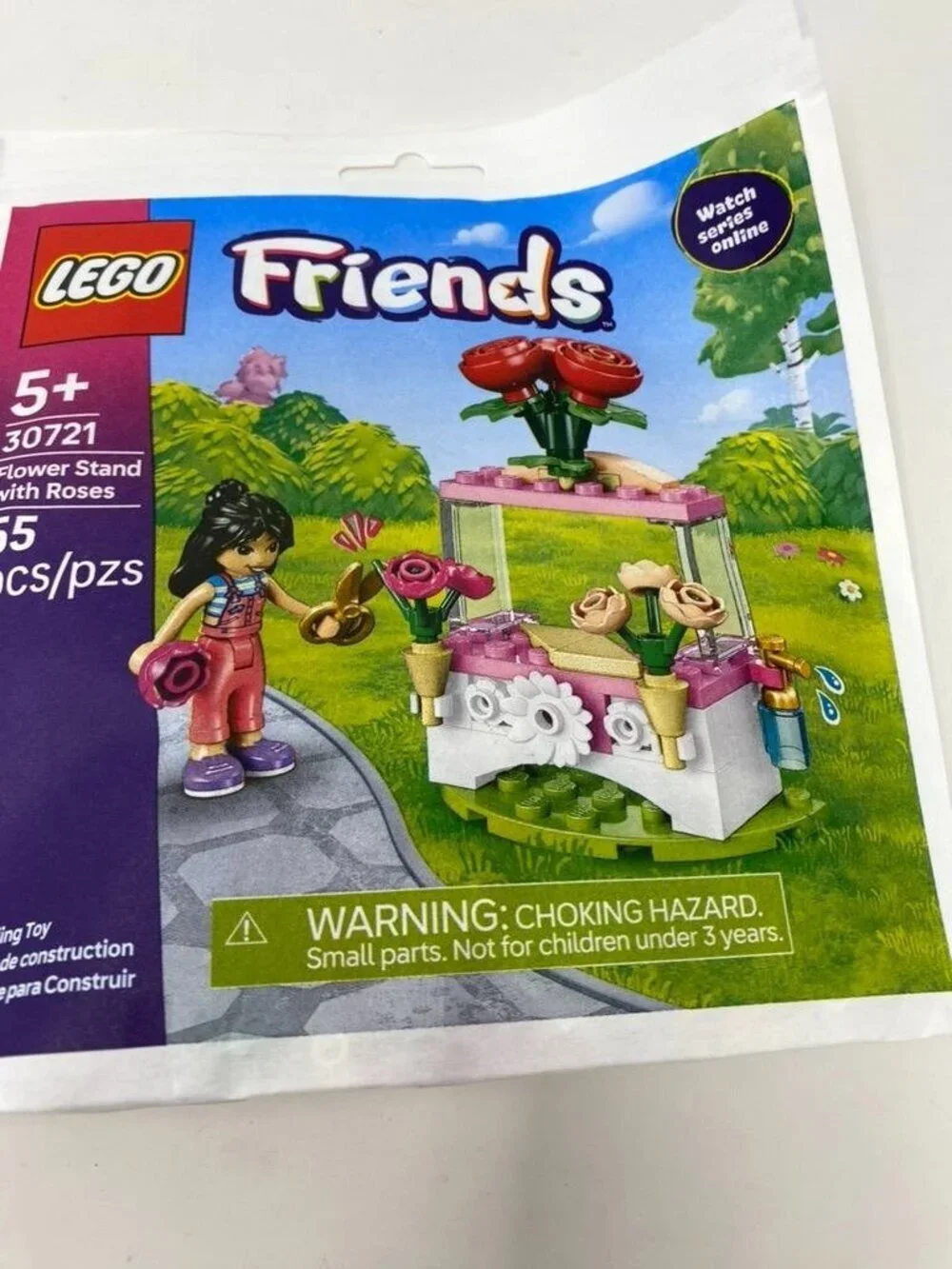 LEGO 30721 Friends Flower Stand Roses Liann Minifigure 55 Pieces Ages 5+